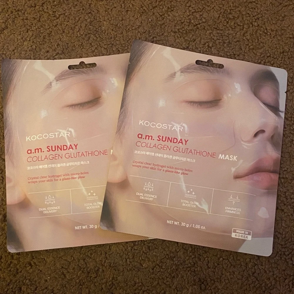 3 different sheet masks